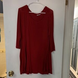 Elegant Red-Orange Women's Top